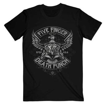 Five Finger Death Punch Unisex T Shirt Eagle Crest  Motif